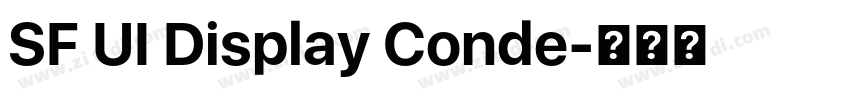 SF UI Display Conde字体转换